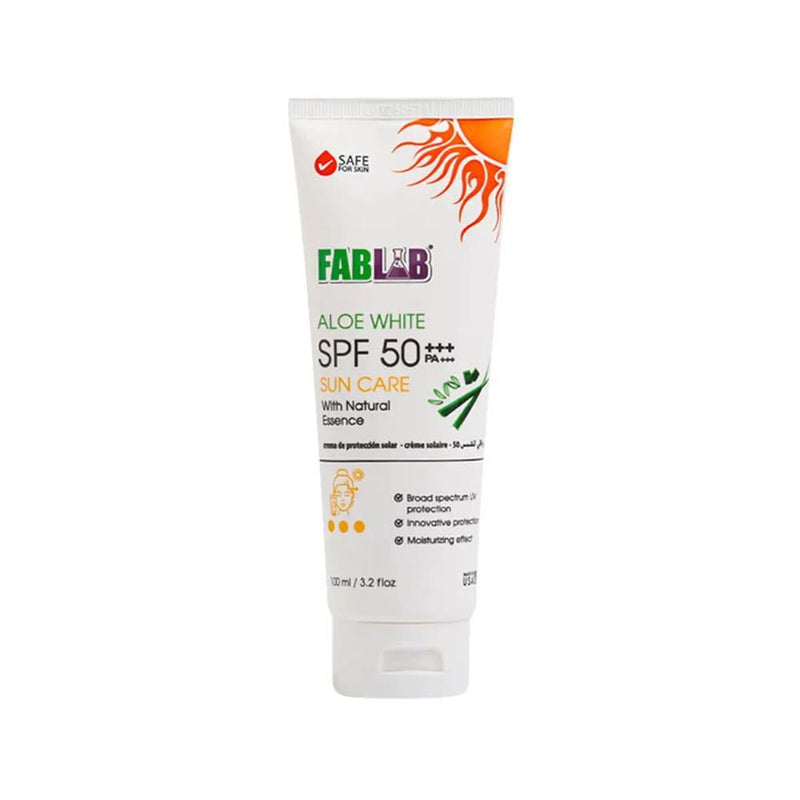 SPF 50 Sunscreen Cream High Protection Face Moisturiser Fablab 100ml
