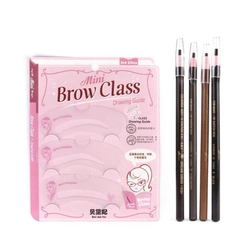 Eyebrow Shaping Tool Set Precision Grooming 3-Piece Kit