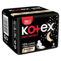 Kotex Maxi Protect Night Pads with Wings - 8 Count