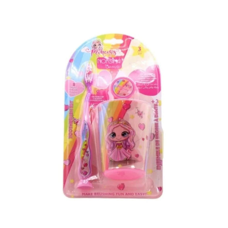 Norsina Children's Toothbrush Car Design with Cover and Cup