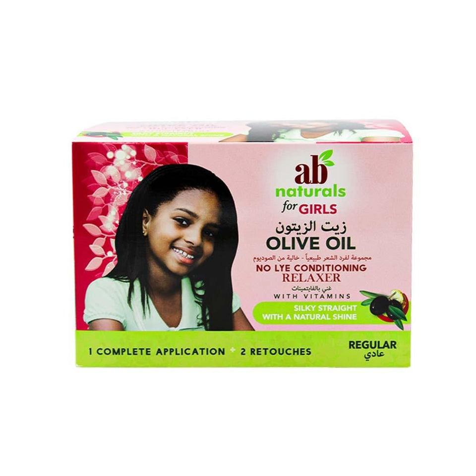 AB Naturals Hair Straightening Kit with Olive Oil for Natural Hair Regular