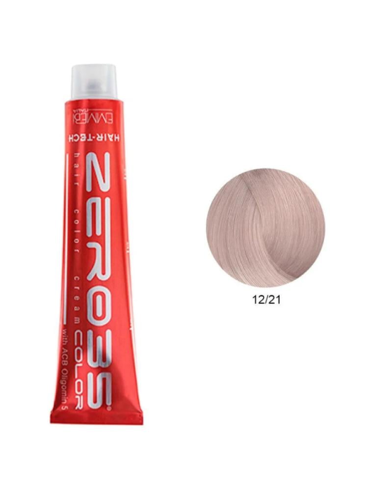 Zero 35 Italian Hair Dye Cream - 12/21 Very Light Ash Blonde - 5 Minerals