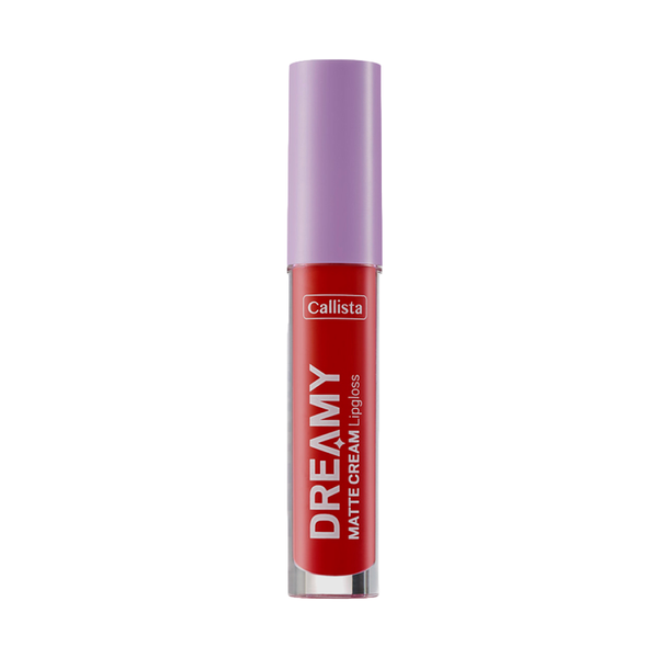 Callista Matte Cream Lip Gloss, 204 Hot Girl Chic, with Macadamia Oil & Vitamin E