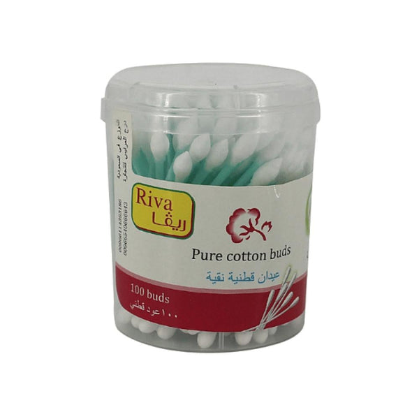 Cotton Swabs For Ears Pure Gentle Multi-Use Riva 100 Pieces