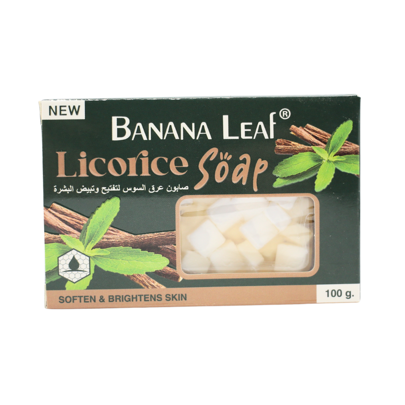 Banana Leaf Licorice Root Soap, Skin Brightening, 100g
