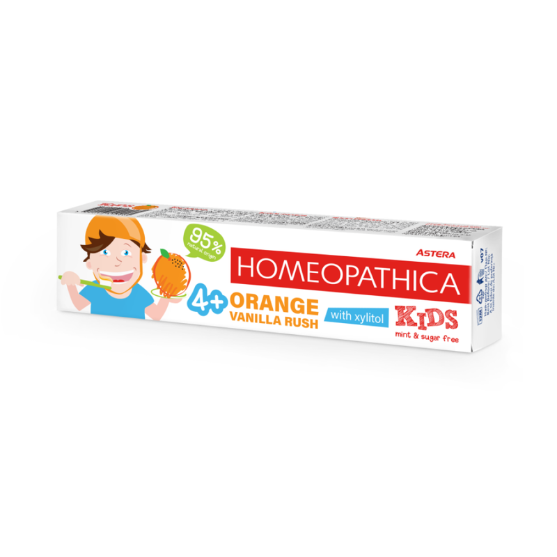 Astera Children's Toothpaste, Orange and Vanilla Flavor, 50ml