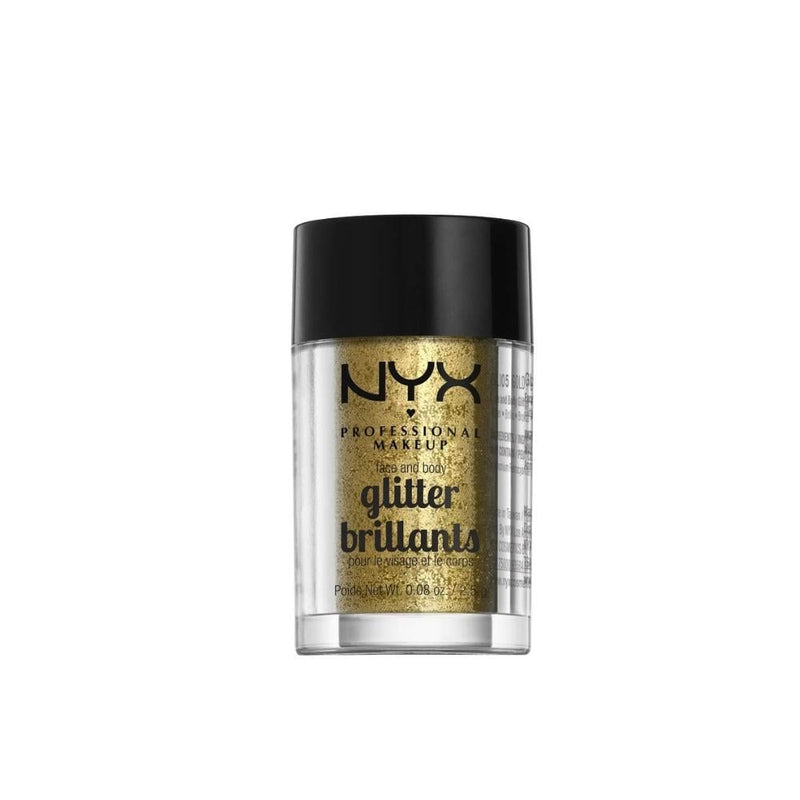 Nyx Face and Body Glitter 05 Gold 2.5g Multi-Dimensional Shimmer