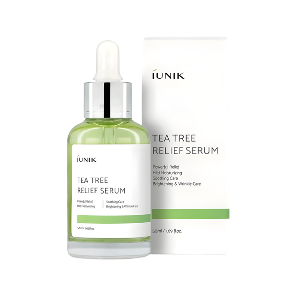 Iunik Tea Tree Soothing Serum for Hydration and Fine Lines, 50ml