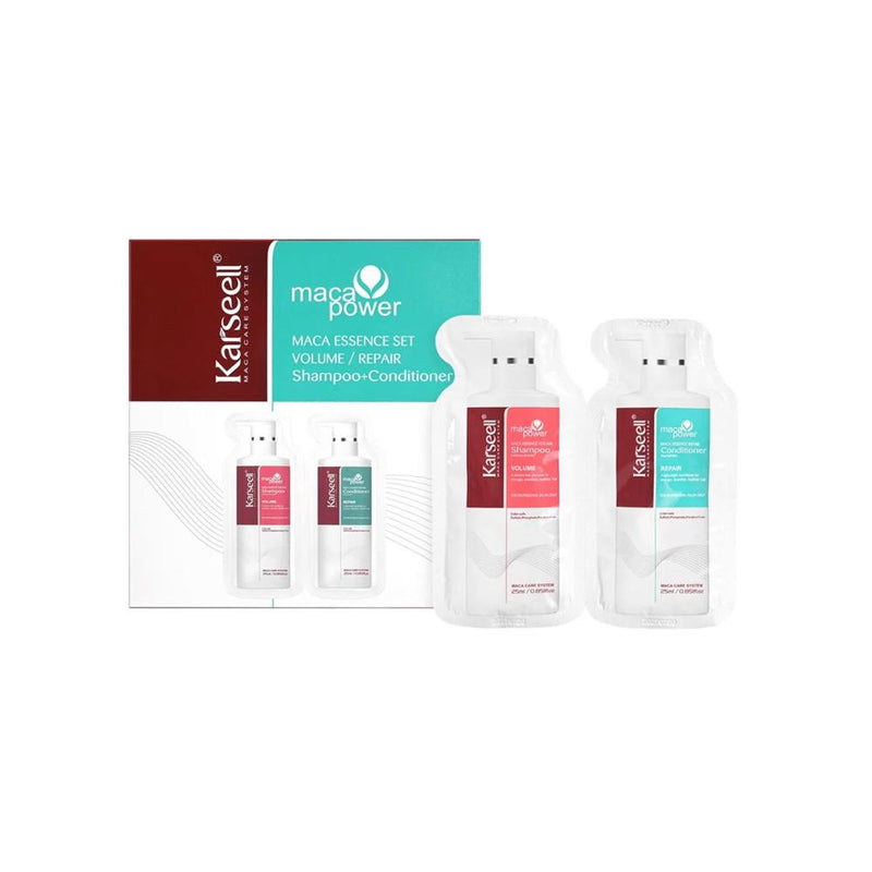 Shampoo Conditioner Set Maca Extract Thickening Karseell 24 Sachets