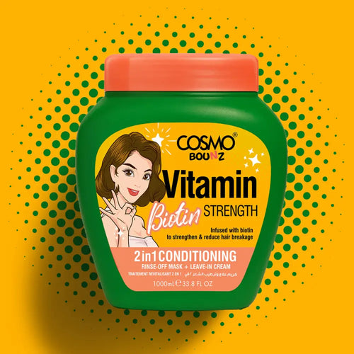 2-in-1 Shampoo and Conditioner Biotin Strengthening Cosmo Bounz 1000ml