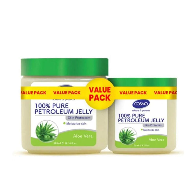 Petroleum Jelly Aloe Vera Hydrating Skin Protection Cosmo 300ml + 125ml