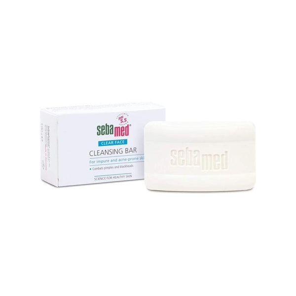 Sebamed Clear Face Cleansing Bar pH 5.5 Gentle Deep Cleanse 100g