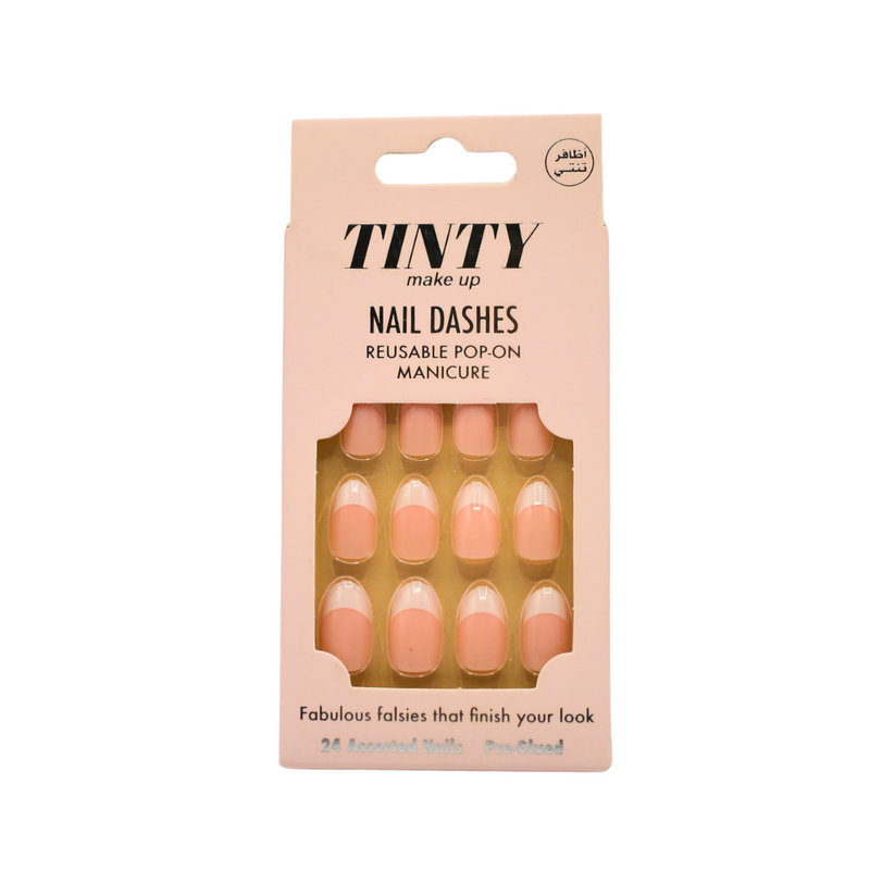 Self-Adhesive Oval Artificial Nails MS23 Press On Nails Tinti 1 Set