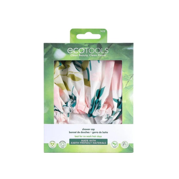 EcoTools Waterproof Shower Cap Organic Cotton Lining Reusable