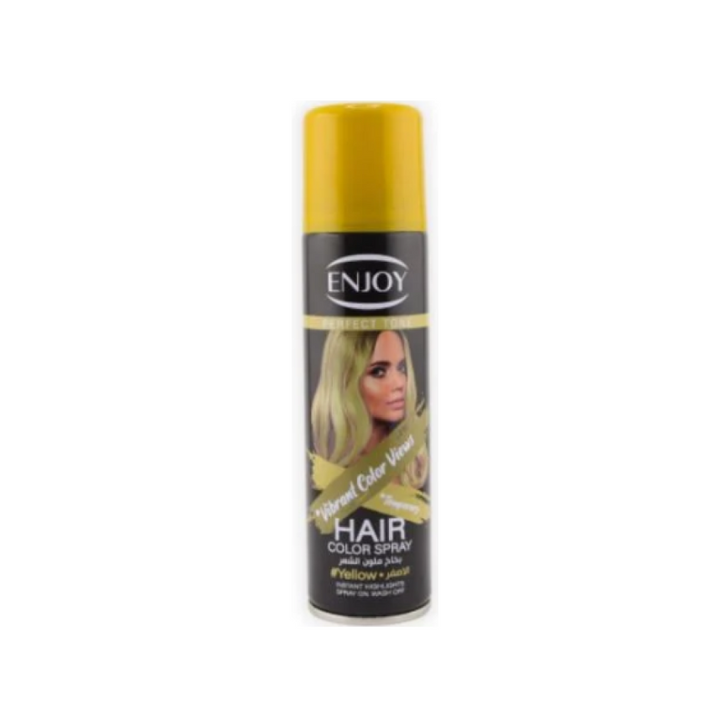 Enjoy Temporary Hair Color Spray, Vibrant Yellow, 150ml