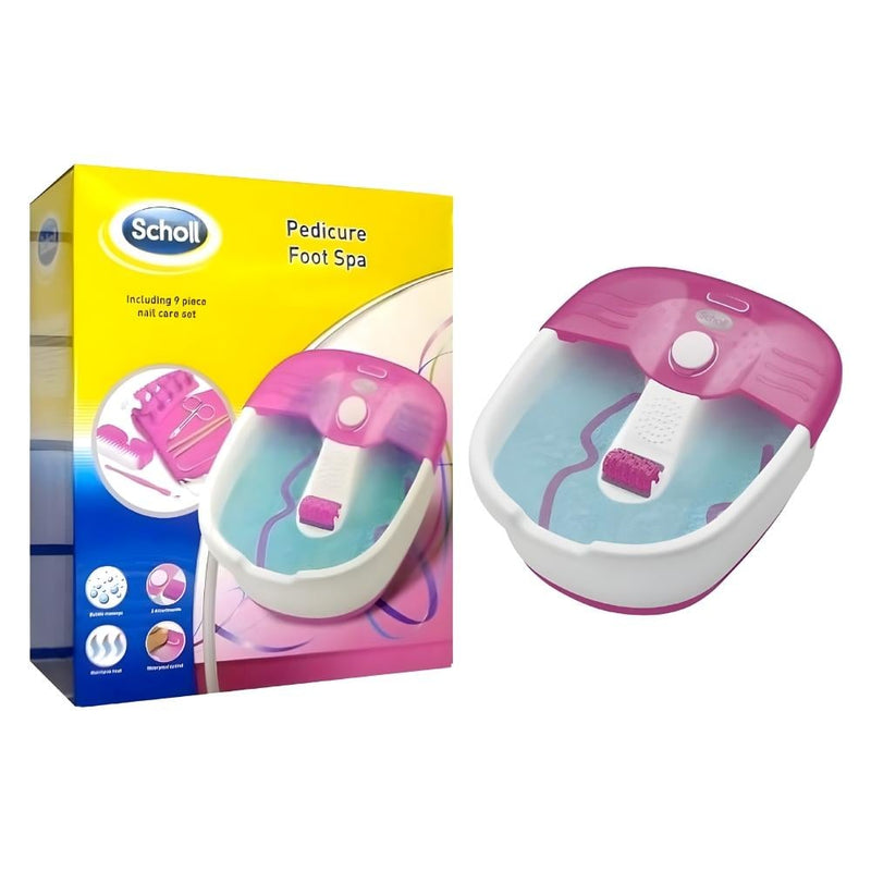 Scholl Foot Massager DRFB7132PUK with 3 Attachments and Heat