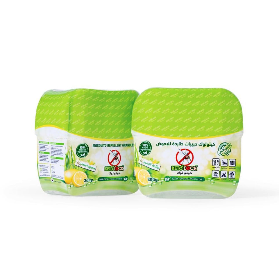 KetoLock Mosquito Repellent Granules Lemon Scent Outdoor Insect Control 300g