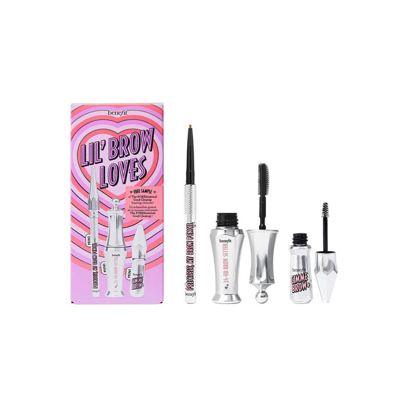 Eyebrow Makeup Set Natural Deep Brown Benefit Lil' Brow Loves 4.5