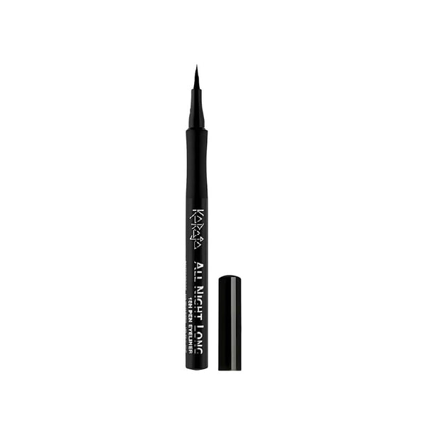 Karaja Eyeliner Pencil, Long-Lasting 18-Hour Wear, Smudge-Proof, Black