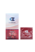 Strawberry Flavored Condoms Fun And Safe Intimacy 12 Pcs K3L