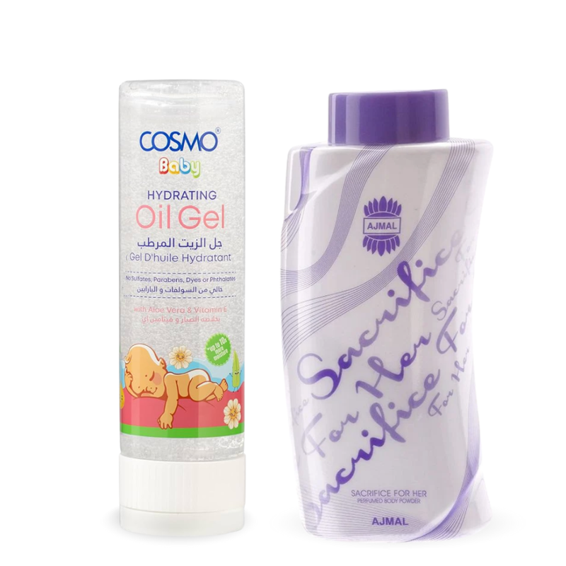 Cosmo Oil Gel & Ajmal Secretface Powder Bundle - 300ml + 100g