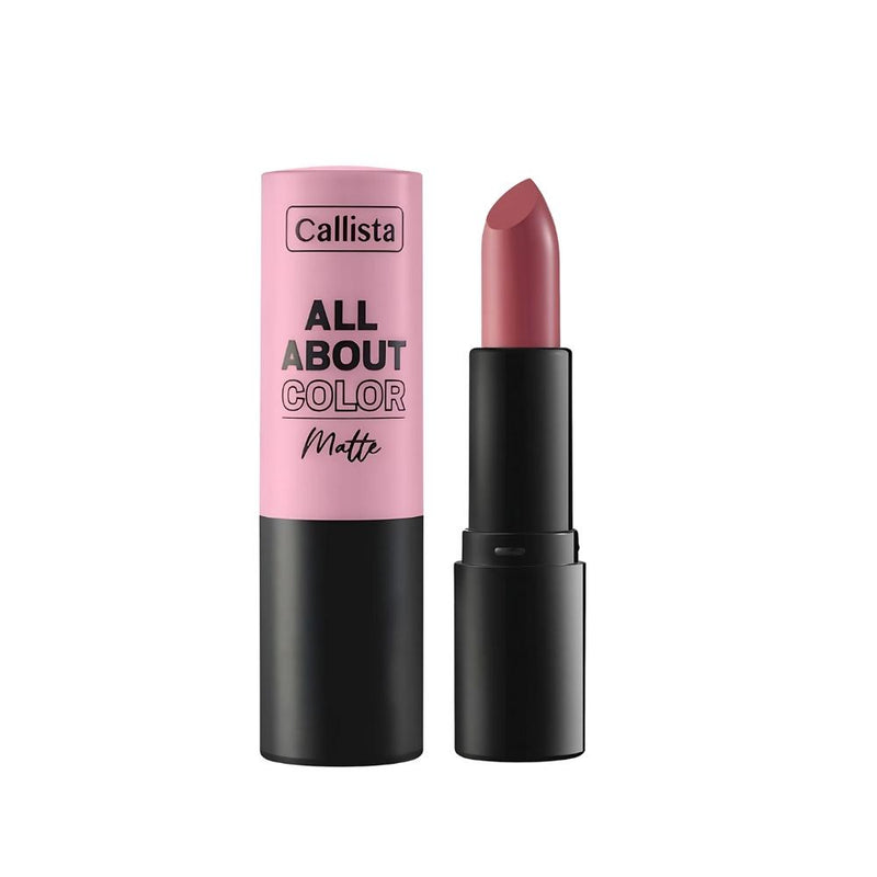 Callista All About Matte Creamy Rouge Lipstick 508 Cool Jimmy, Vitamin E, Macadamia Oil
