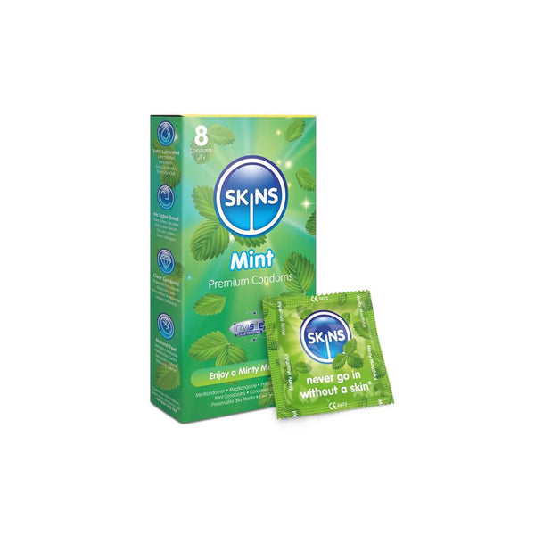 Mint Condoms Premium Flavoured Comfort Skins 8 Pack