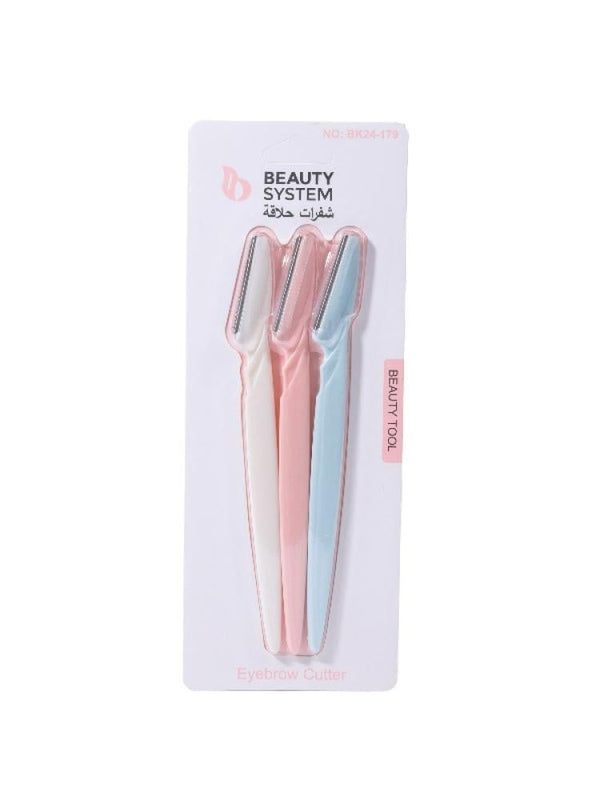 Beauty System Eyebrow Razors - 3 Piece Set