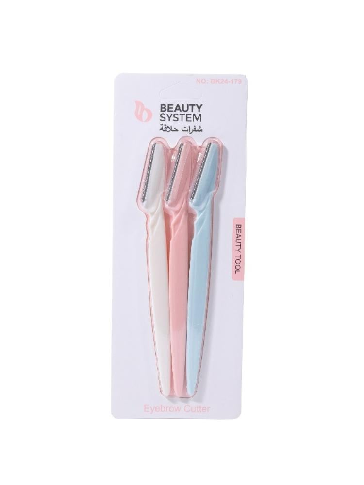 Beauty System Eyebrow Razors - 3 Piece Set