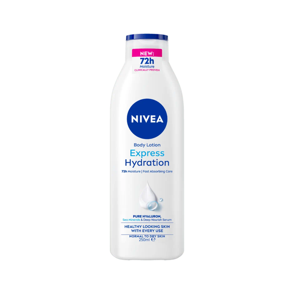 Nivea Rapid Moisture Body Lotion with Sea Salts, Fast Absorbing, 250ml