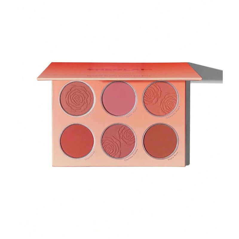 Blush Palette Multicolor Floral Flush Sheglam 18g