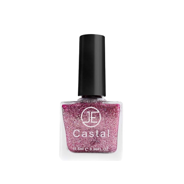 Castal Nail Polish, Shade 162 Glitter Finish, Long-Lasting Formula