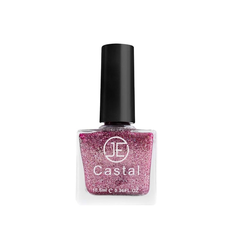 Castal Nail Polish, Shade 162 Glitter Finish, Long-Lasting Formula
