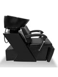 Salon System Luxury Leather Hair Wash Chair Black