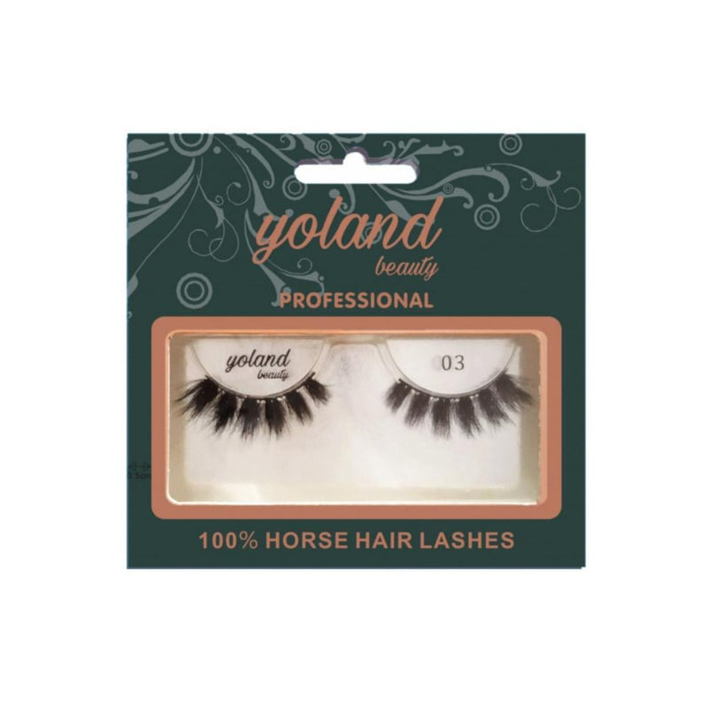 Yolande Beauty Natural Hair Eyelashes No. 3 - Reusable