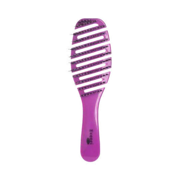 Evenei Detangling Hairbrush EV8004 - Multi-Color, Non-Slip Handle