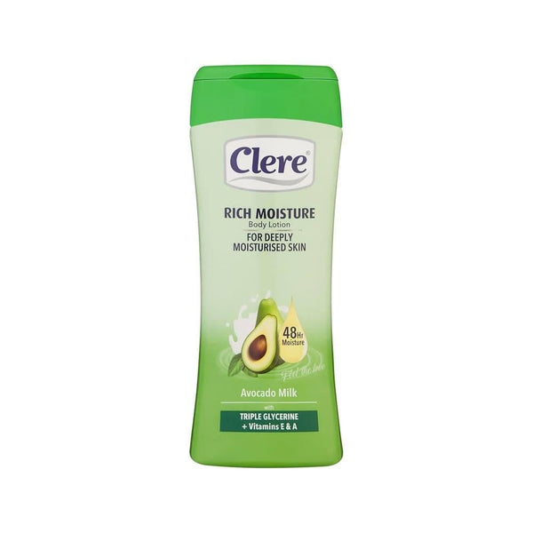 Body Lotion Avocado Milk Moisturizing Hydrating Clere 400ml