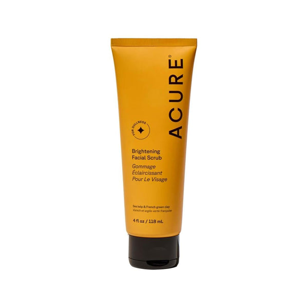 Brightening Facial Scrub Gentle Exfoliating Seaweed French Clay Acure 118ml