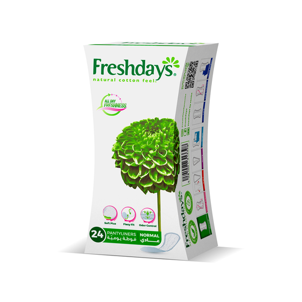 Freshdays Regular Daily Pantyliners, Hypoallergenic, 24 Count