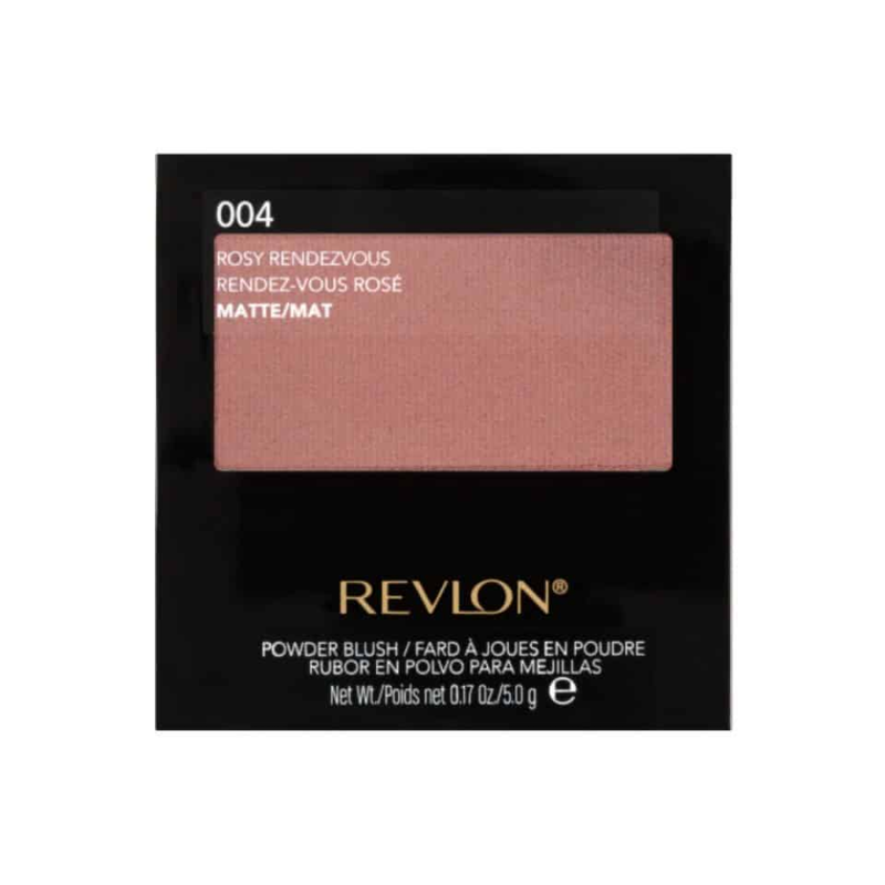 Revlon Powder Blush 004 Rosie Rendezvous Beige with Brush