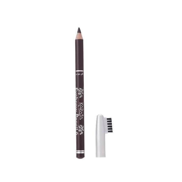 Karaja Eyebrow Pencil, Dark Brown, Smudge-Proof, Heat-Resistant, With Brush