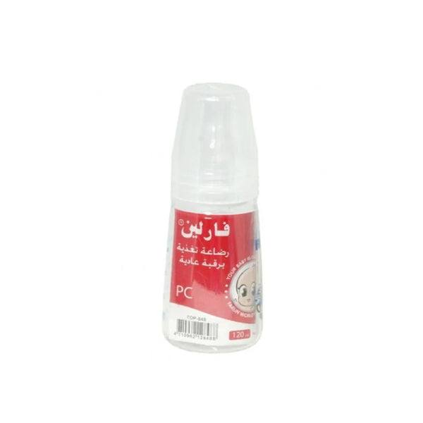 Farlin Playstick Baby Bottle, 120ml, Plastic, 3 Months+, TOP-848
