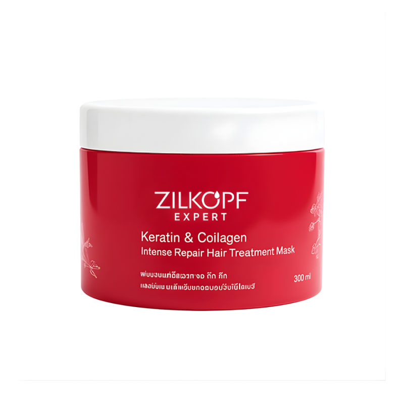 Zilkopf Keratin and Collagen Hair Mask for Damaged Hair Repair, 300ml