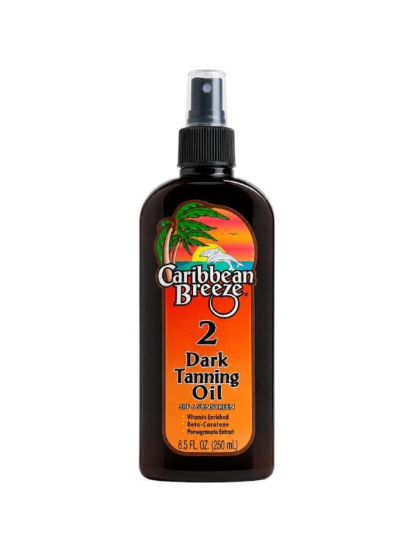 Dark Tanning Oil SPF 2 Deep Bronze Caribbean Breeze 250ml