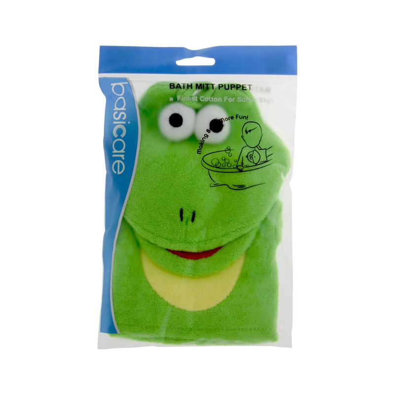 Bisicare Frog Bath Glove 100% Cotton for Kids