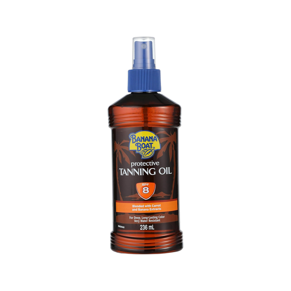 Banana Boat Tanning Oil SPF 8 Coconut, Banana & Carrot Extract 236ml