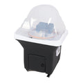 Salon System Fixed Hair Washing Basin with Wheels - Black