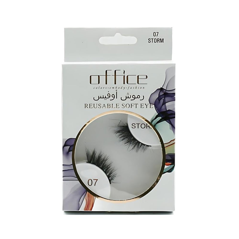 False Eyelashes No. 07 Natural Looking Reusable Horsehair Office 1 Pair