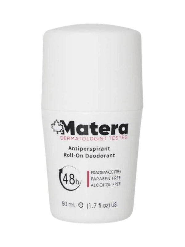 Matera 48H Antiperspirant Roll-On Deodorant, Fragrance-Free, Alcohol-Free, 50ml