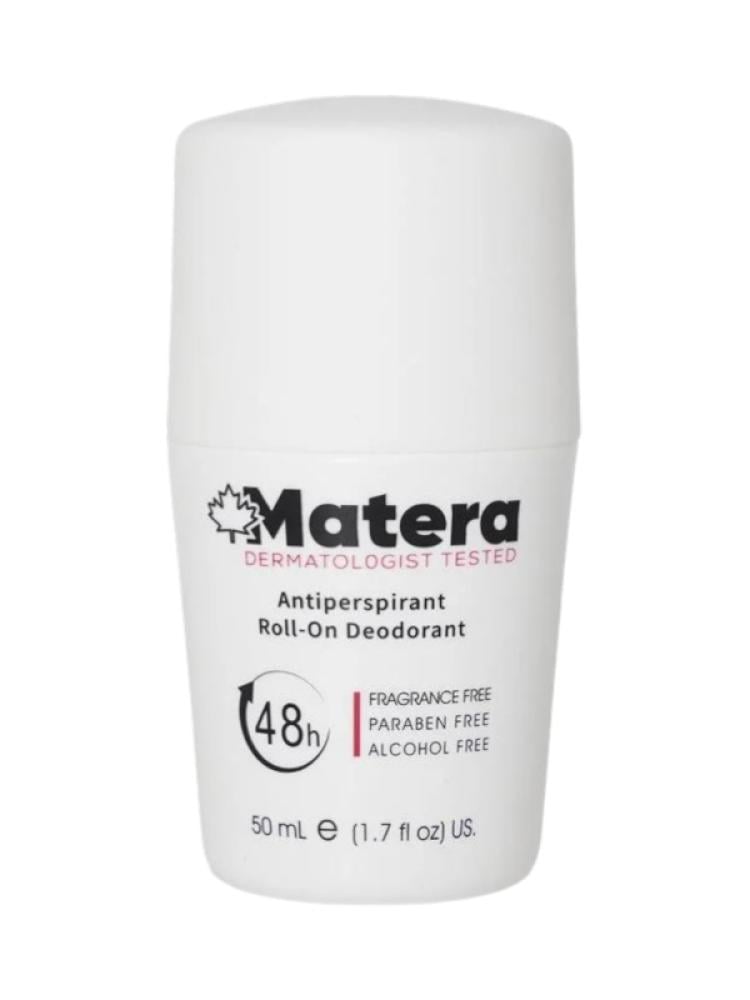 Matera 48H Antiperspirant Roll-On Deodorant, Fragrance-Free, Alcohol-Free, 50ml